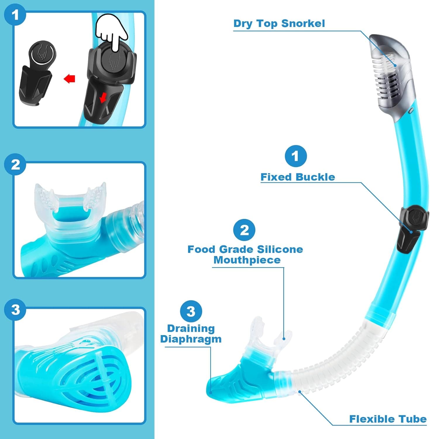 ZEEPORTE Mask Fin Snorkel Set thumbnail 4