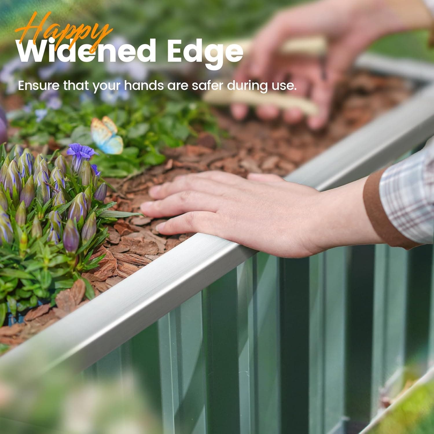 King Bird Extra-Thick Galvanized Raised Garden Bed (68x36x12") thumbnail 4