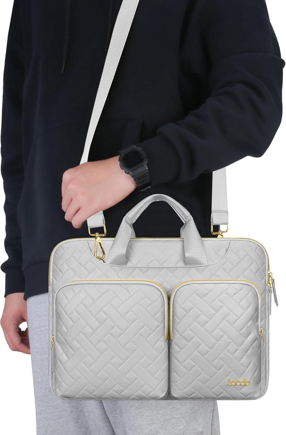 Lacdo 360 Protective Laptop Shoulder Bag 15-15.6 Inch thumbnail 2