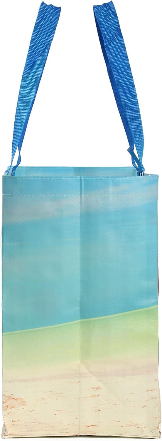 Earthwise Reusable Grocery Bags Large Foldable Water-Resistant Totes 5-Pack thumbnail 5