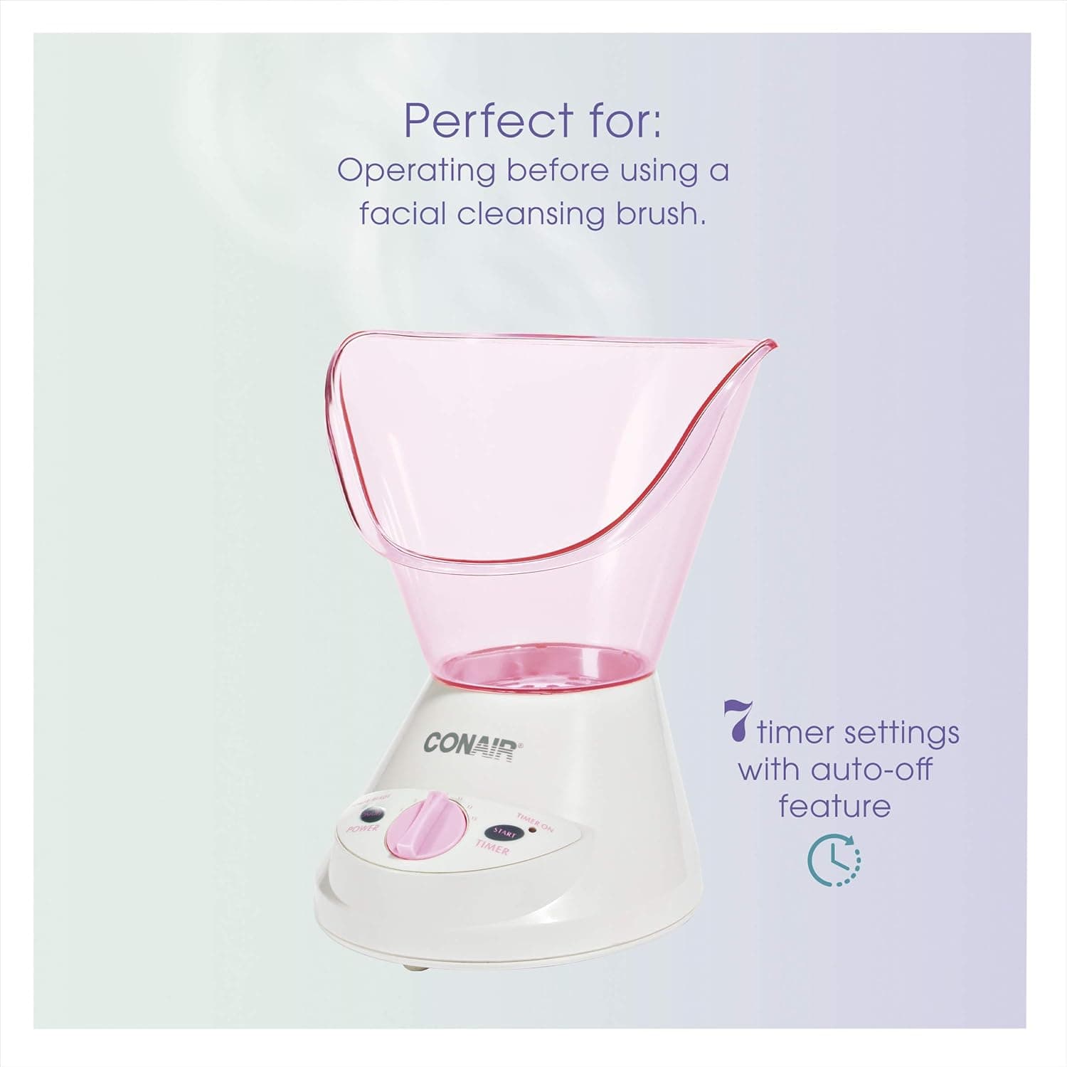 True Glow by Conair Gentle Mist Facial Steamer with Cleansing Brush thumbnail 3