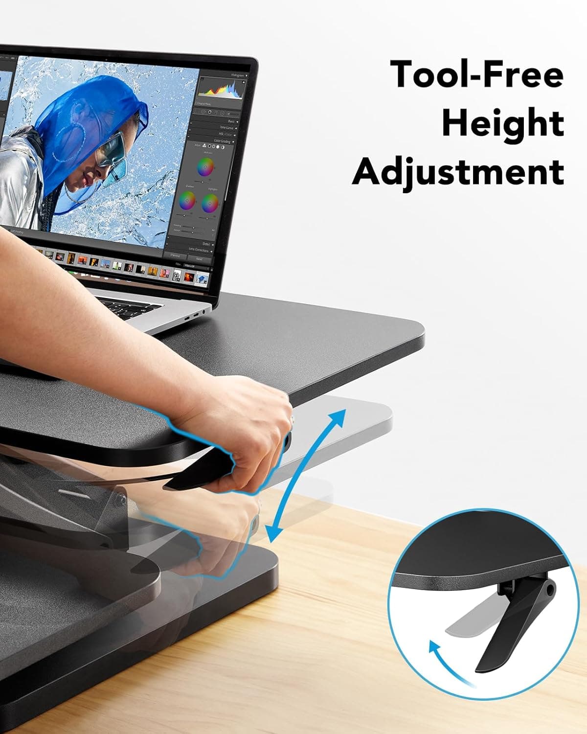 HUANUO 32-Inch Standing Desk Converter thumbnail 5