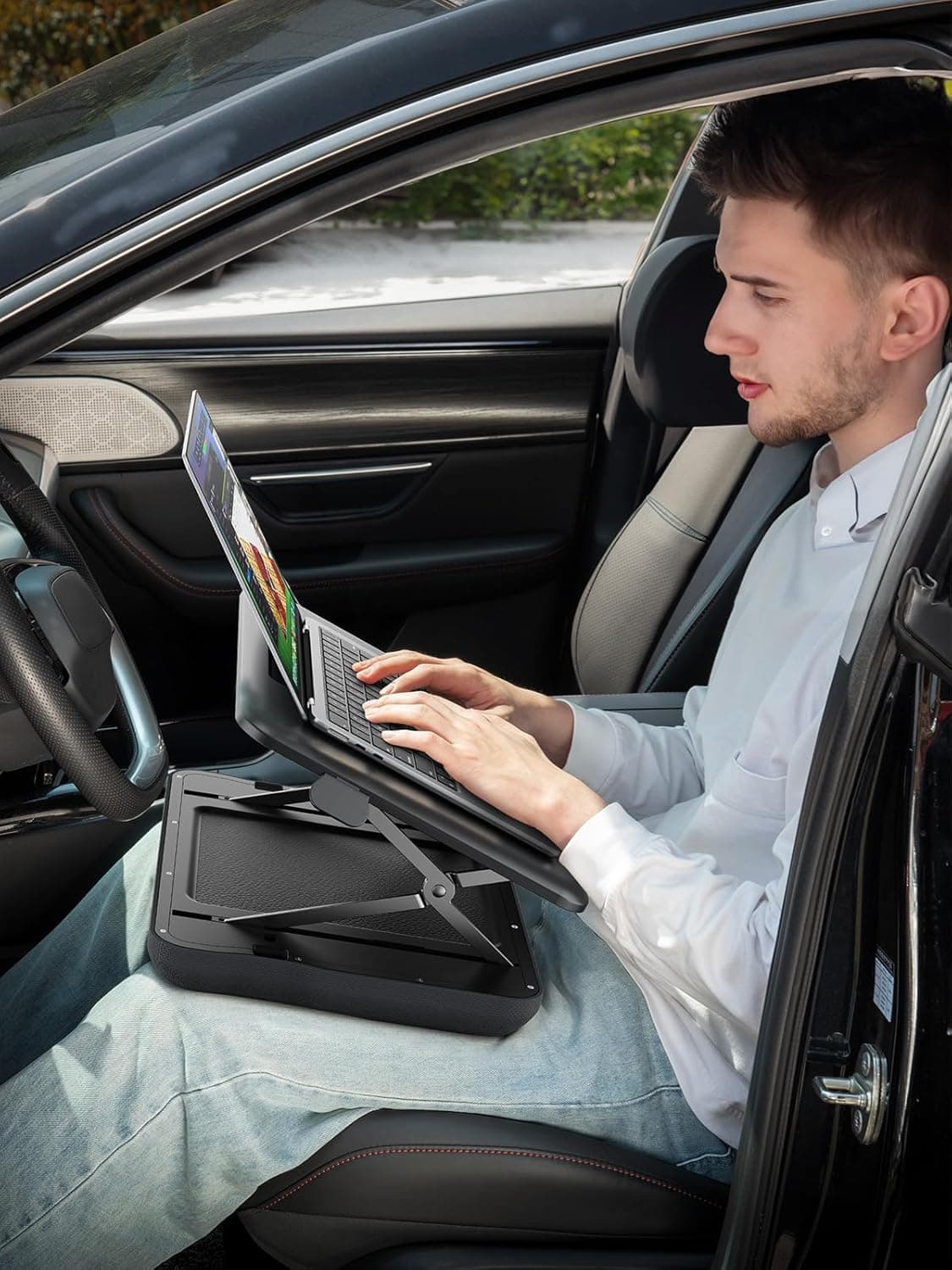 SAIJI Height and Tilt Adjustable Lap Desk thumbnail 4