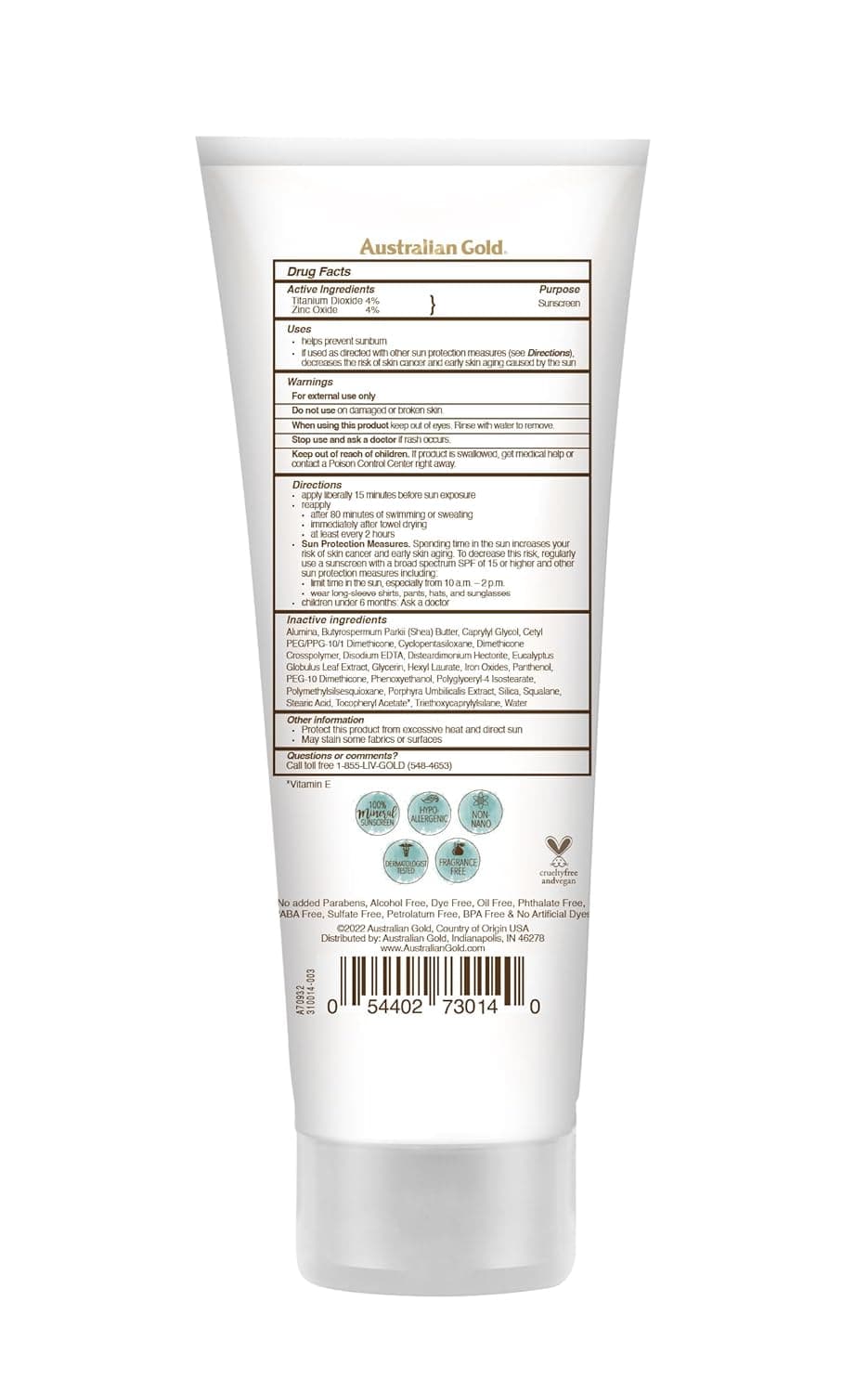 Australian Gold Botanical Tinted Face Sunscreen SPF 50 thumbnail 2