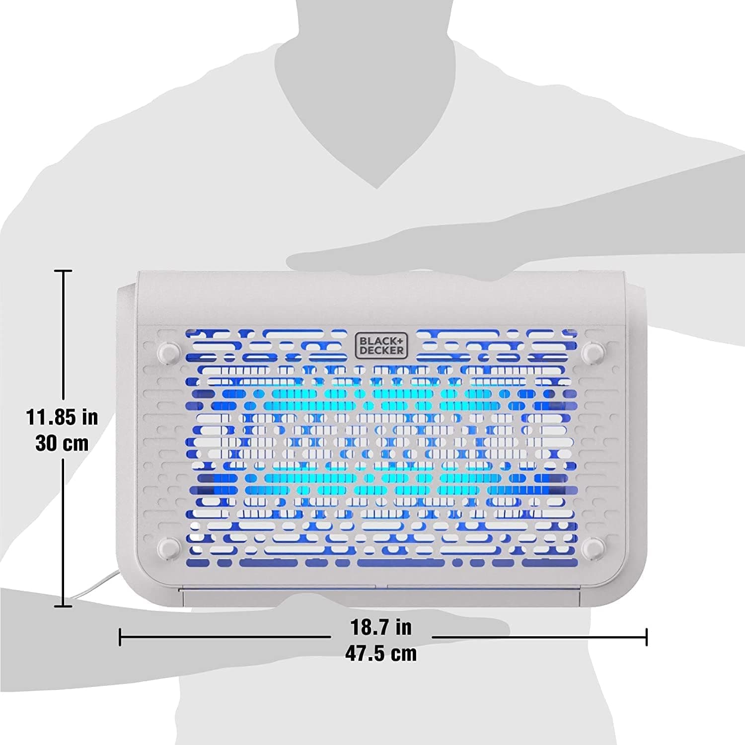 BLACK+DECKER Bug Zapper, 6,000 Sq Ft Coverage Indoor/Outdoor thumbnail 2