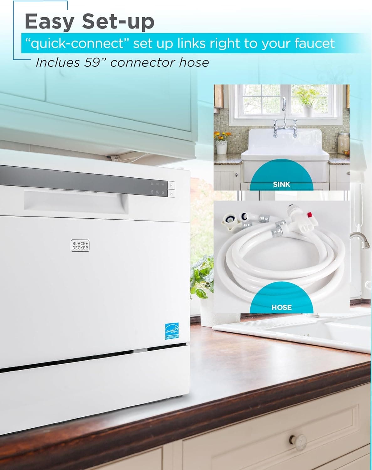 BLACK+DECKER BCD6SD Countertop Dishwasher thumbnail 3