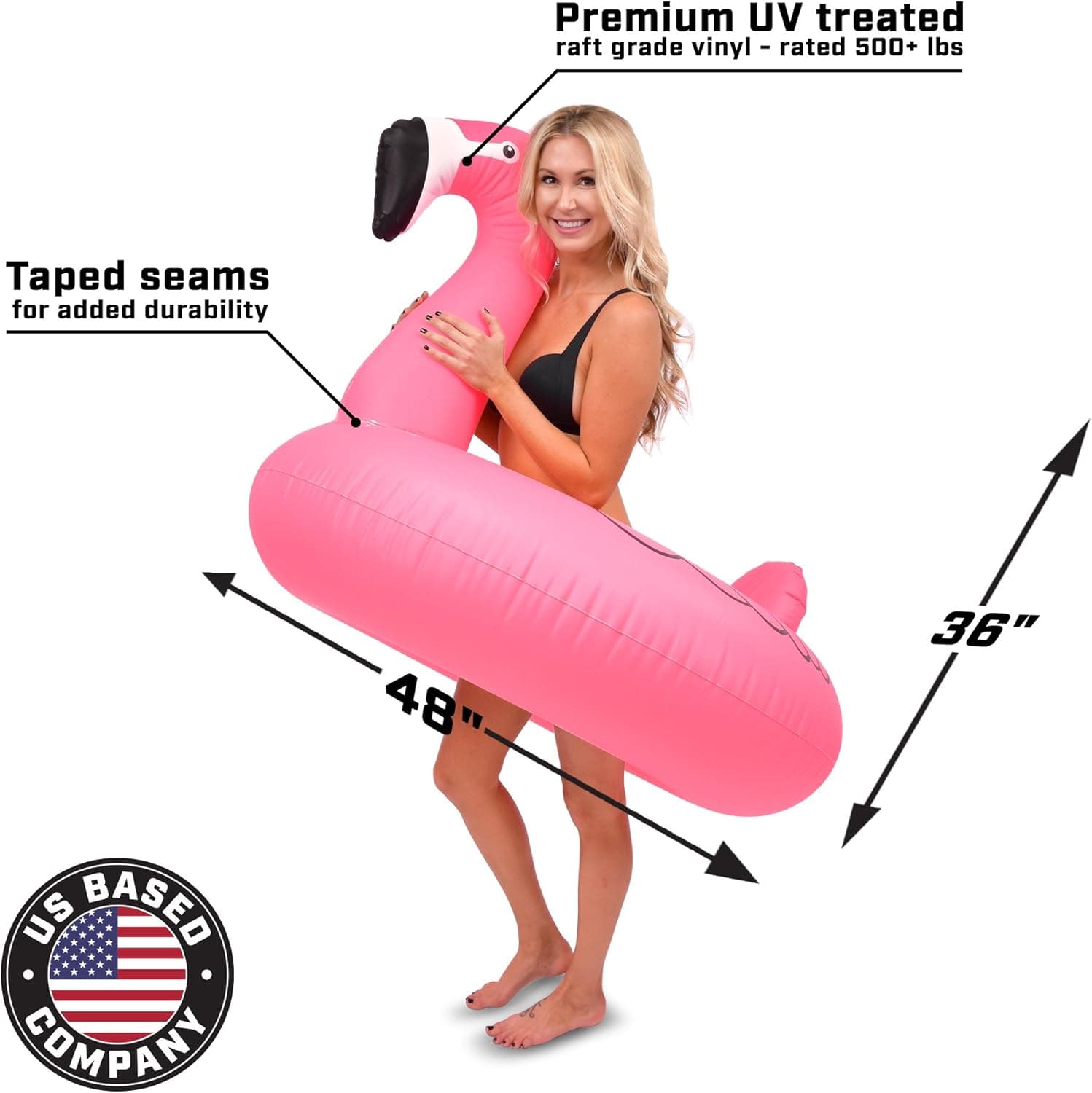 GoFloats Giant Inflatable Flamingo Pool Float thumbnail 4