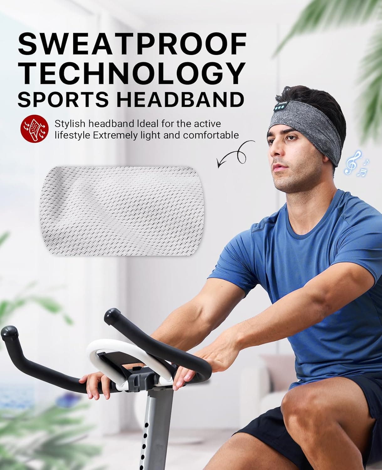 Perytong Sleep Headphones Bluetooth Headband thumbnail 4