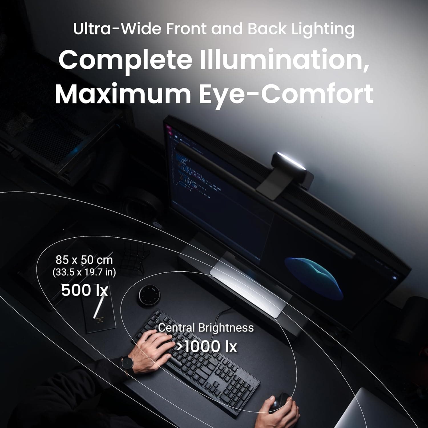 BenQ ScreenBar Halo 2 LED Monitor Light Bar thumbnail 3