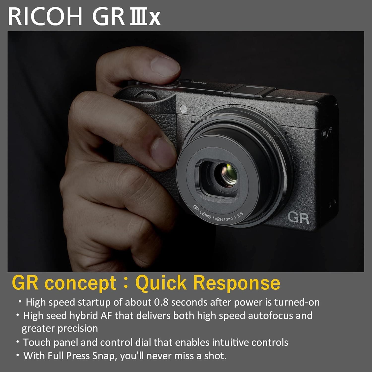 Ricoh GR IIIx Digital Compact Camera thumbnail 4