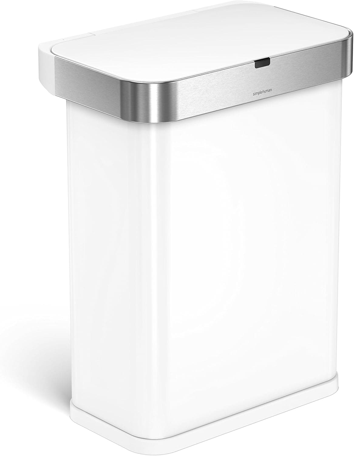 simplehuman 58L Rectangular Voice and Motion Sensor Trash Can thumbnail 4