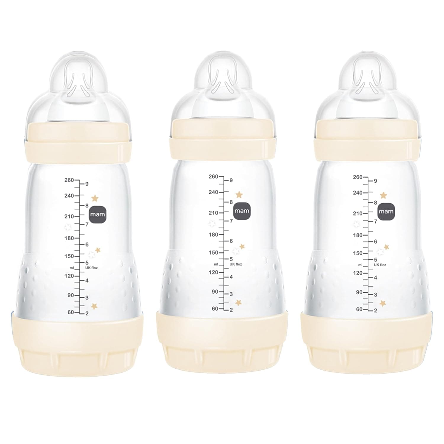 MAM Easy Start Anti-Colic Baby Bottle (9 oz, 3-Pack) - image 1