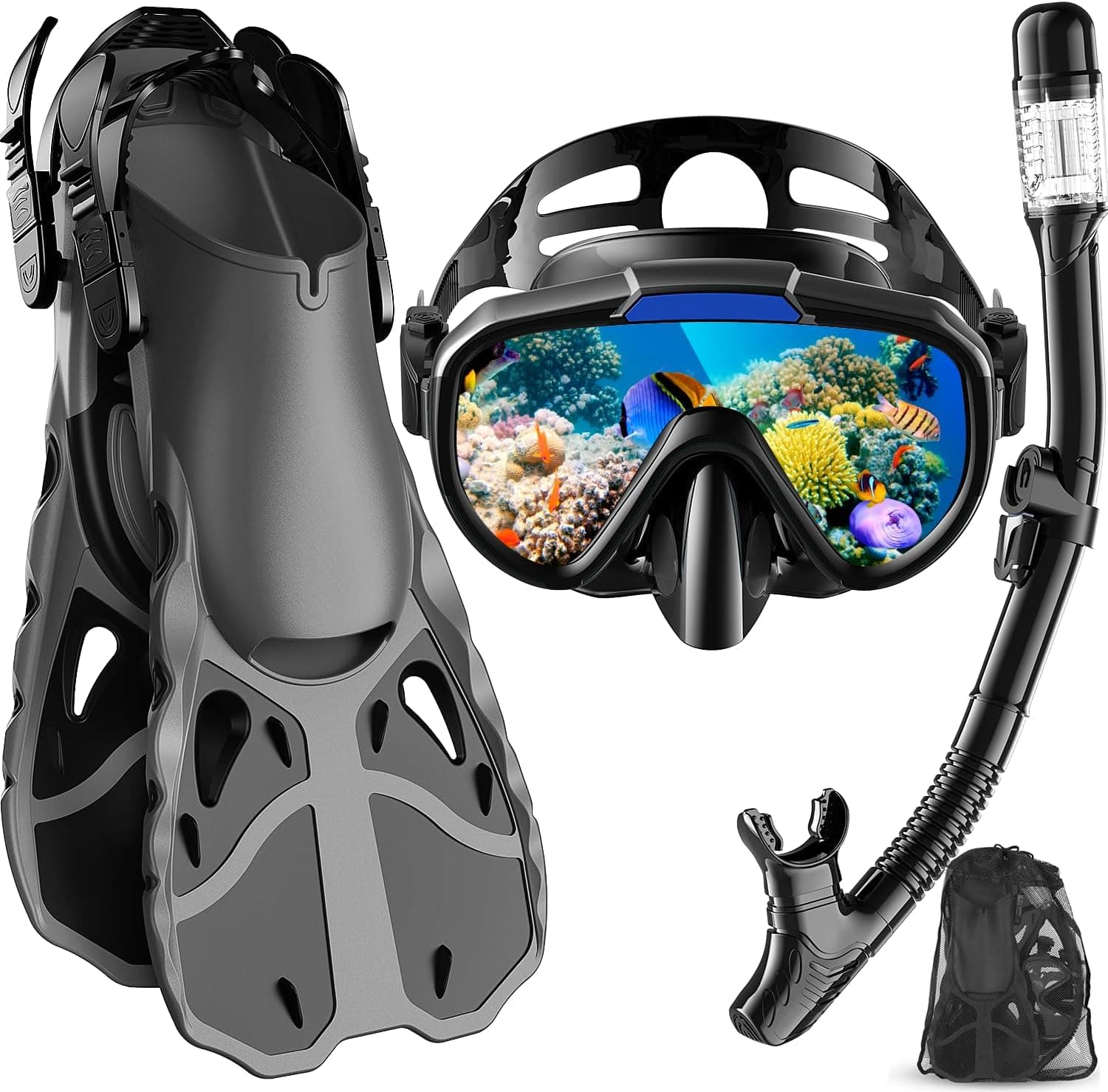 Vengreedo Snorkel Set with Fins for Adults - image 1