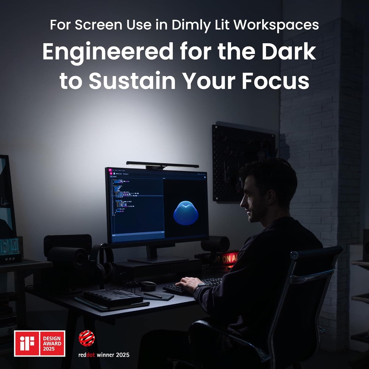 BenQ ScreenBar Halo 2 LED Monitor Light Bar thumbnail 2