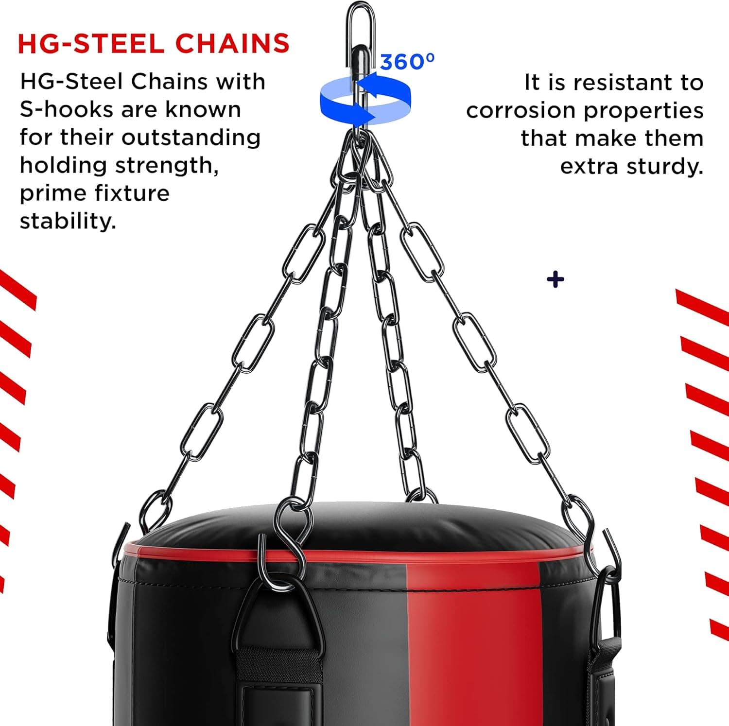 RDX 5FT Heavy Punching Bag Set thumbnail 5