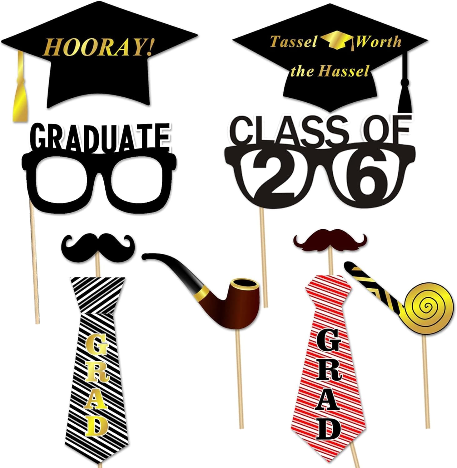Konsait Graduation Photo Booth Props (50 Count) thumbnail 4