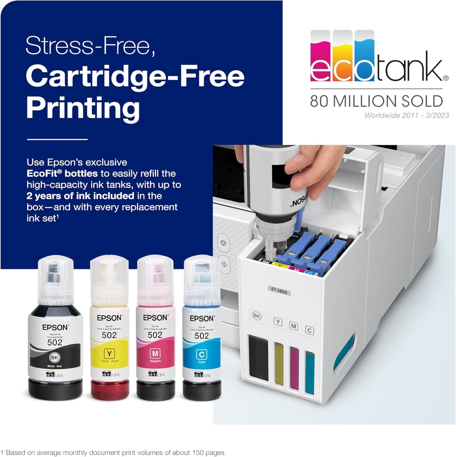 Epson EcoTank ET-2850 All-in-One Supertank Printer thumbnail 3