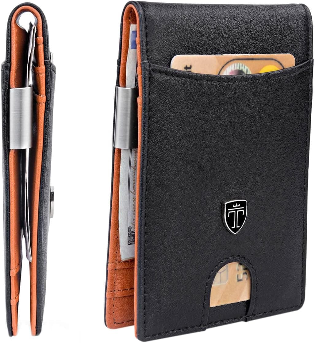 TRAVANDO Mens Slim Wallet with Money Clip SEATTLE - image 1