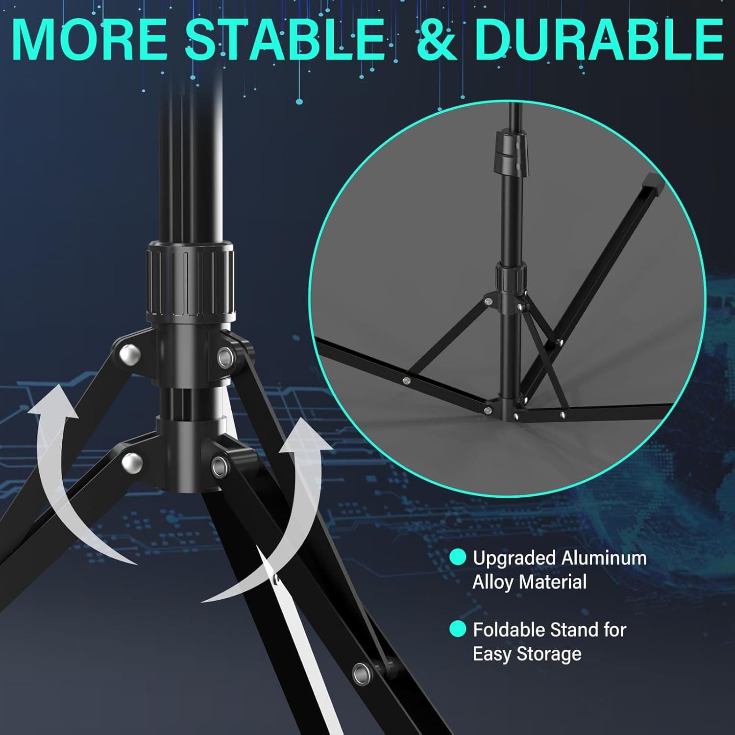 UBeesize 14-Inch Foldable Ring Light with Tripod thumbnail 4