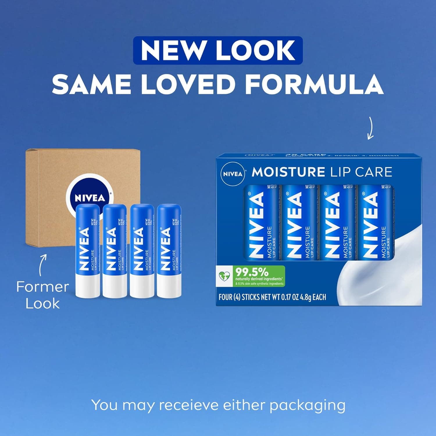 NIVEA Moisture Lip Care (4-Pack) thumbnail 2