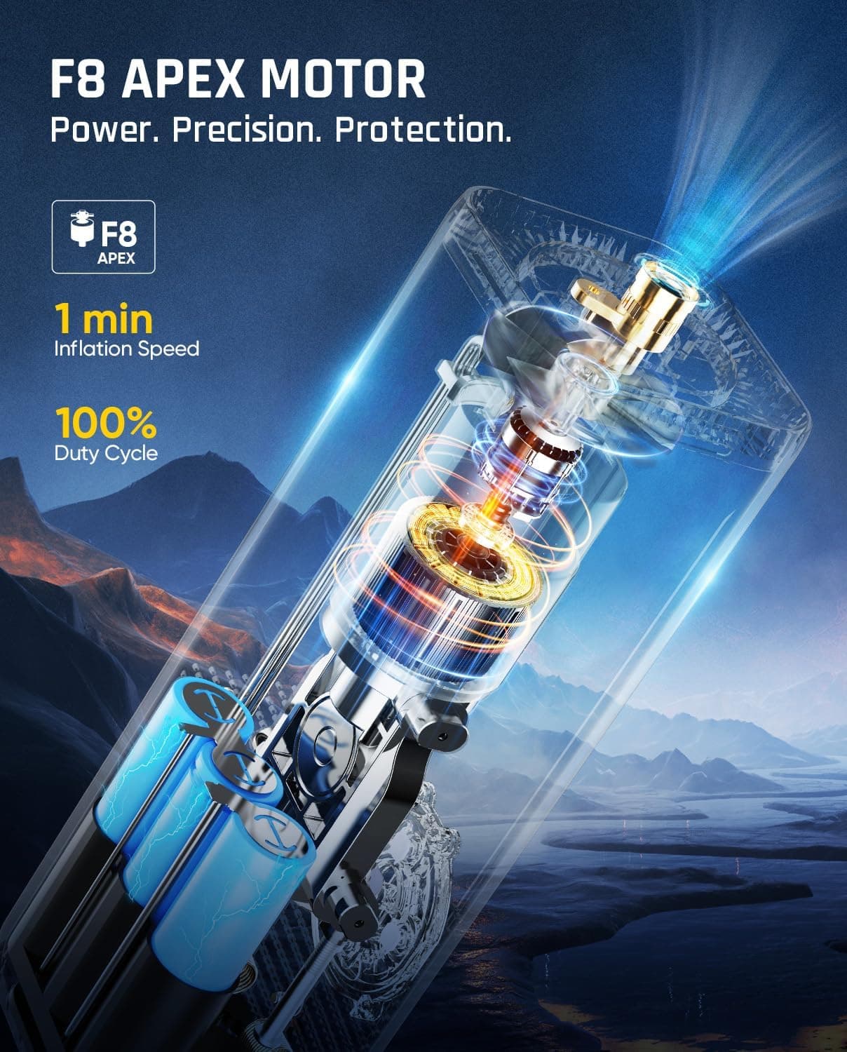 Fanttik X8 APEX Portable Tire Inflator thumbnail 4