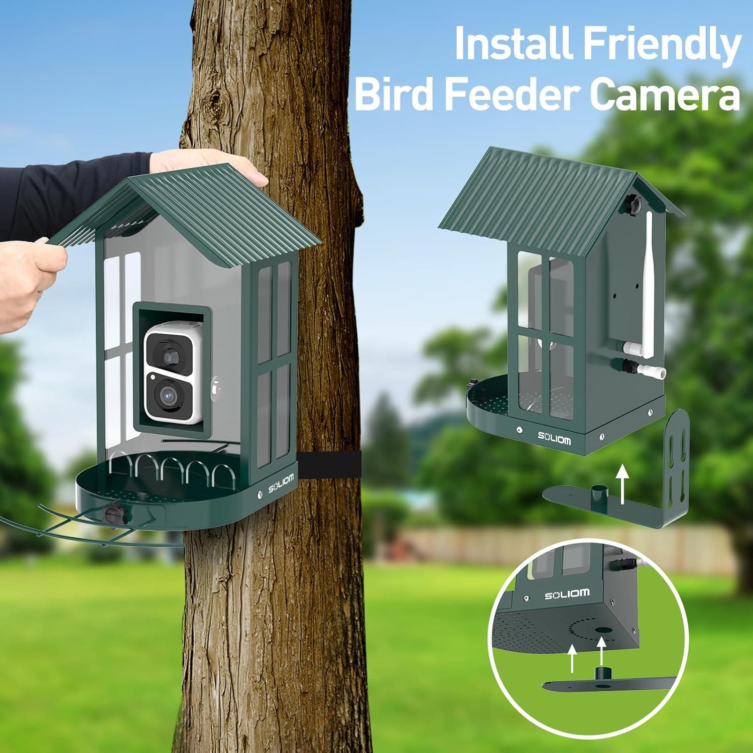 SOLIOM BF08 Smart Bird Feeder with Camera thumbnail 5