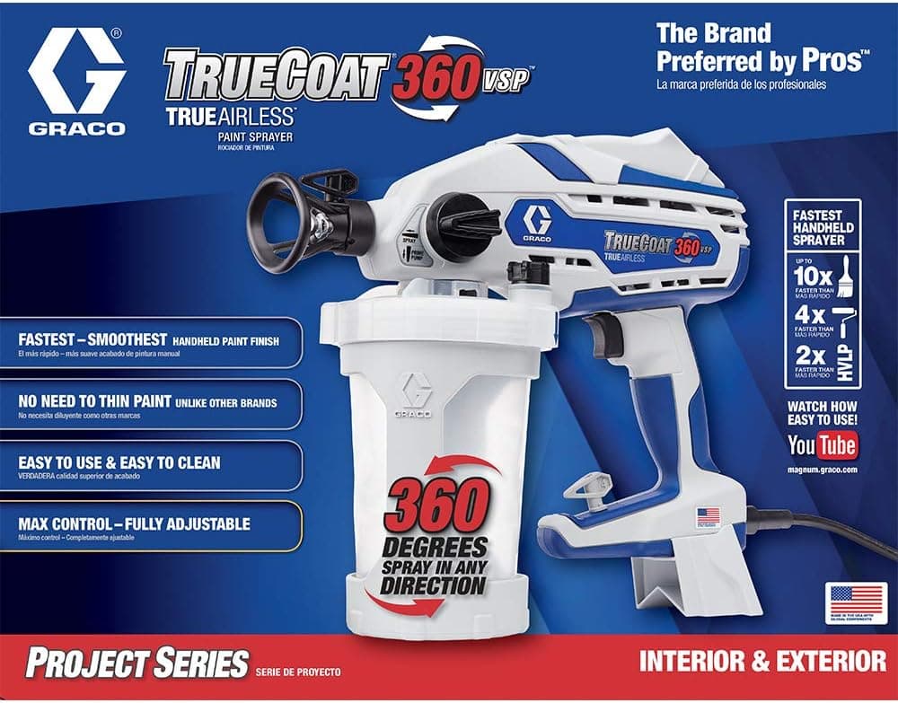 Graco TrueCoat 360 VSP Handheld Paint Sprayer thumbnail 3