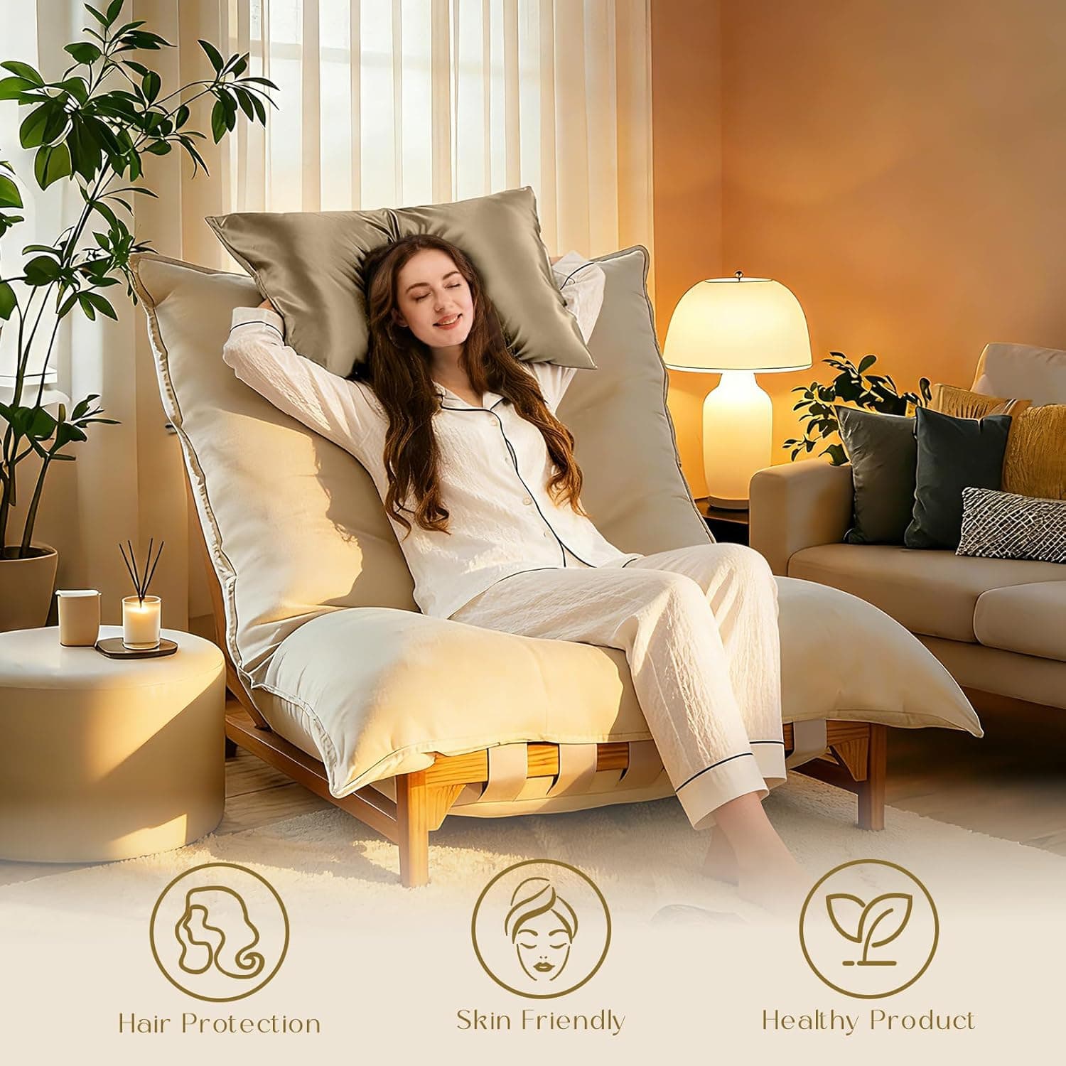 ZIMASILK 100% Mulberry Silk Pillowcase for Hair and Skin thumbnail 3