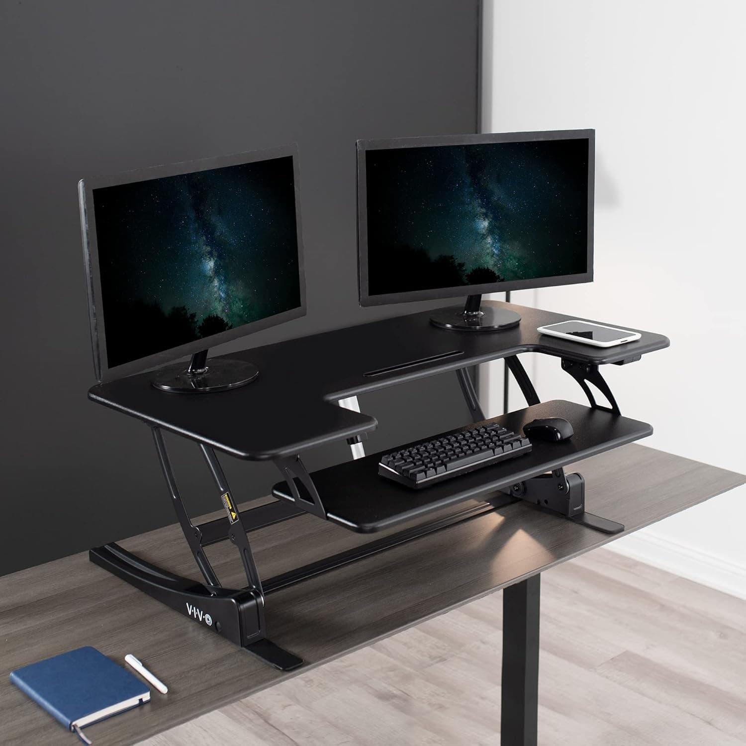 VIVO 42-Inch Electric Standing Desk Converter VE Series thumbnail 2