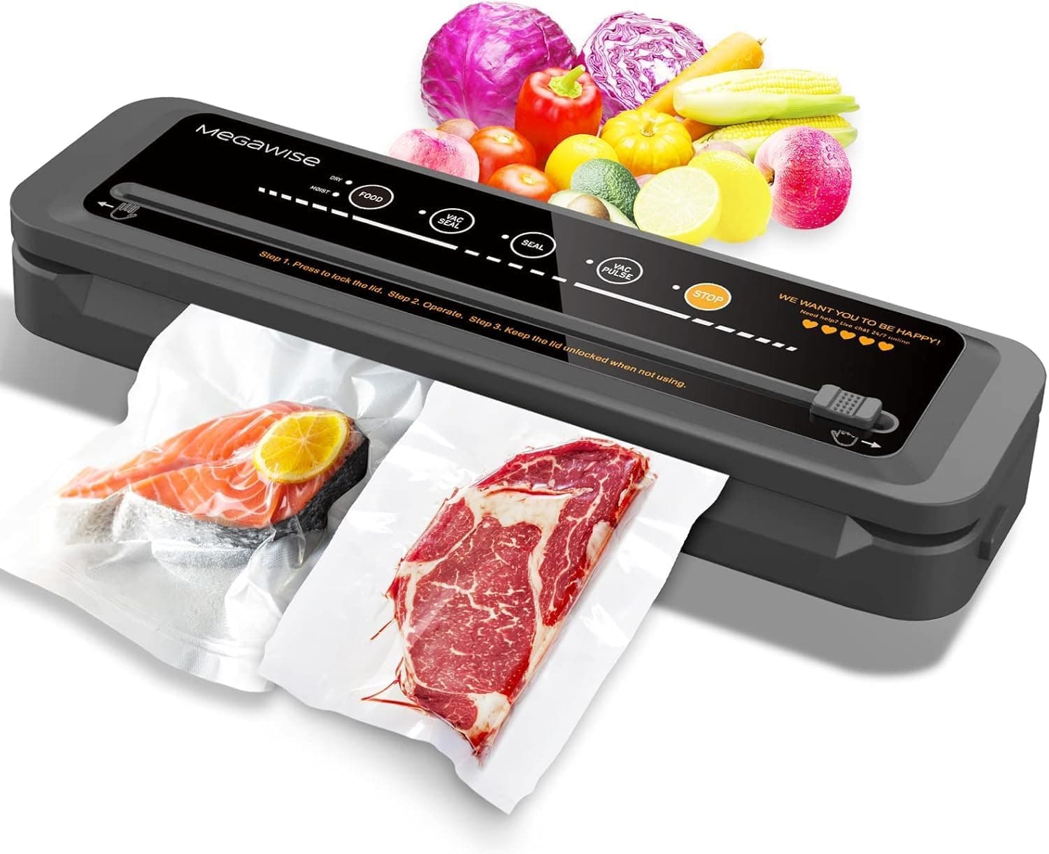 MEGAWISE Vacuum Sealer Machine thumbnail 3
