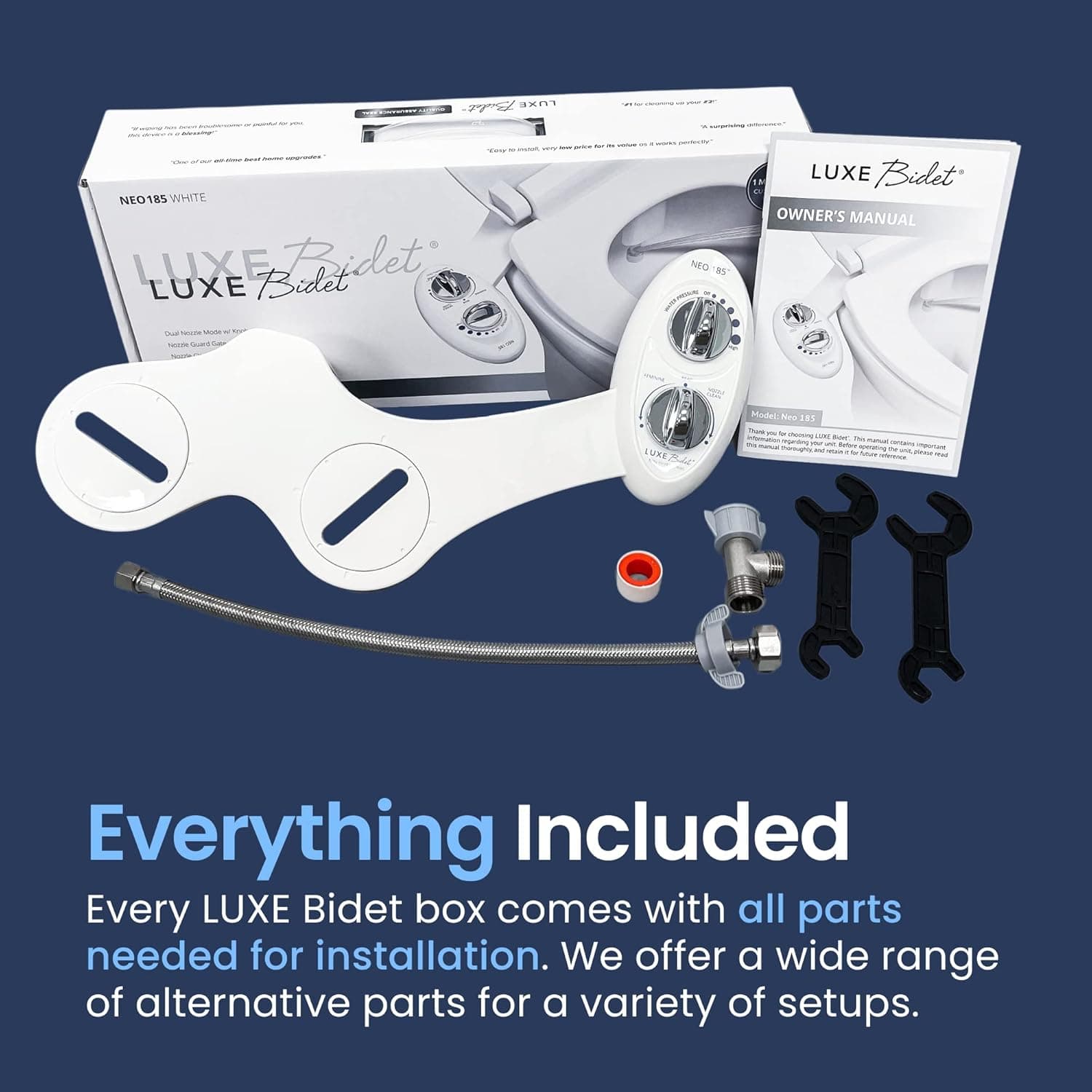 LUXE Bidet NEO 185 Dual Nozzle Self-Cleaning Bidet Attachment thumbnail 2