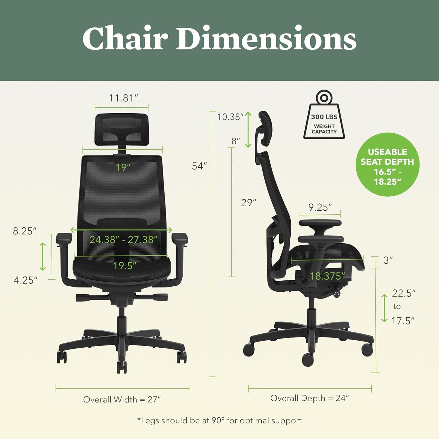 HON Ignition 2.0 Ergonomic Office Chair thumbnail 3