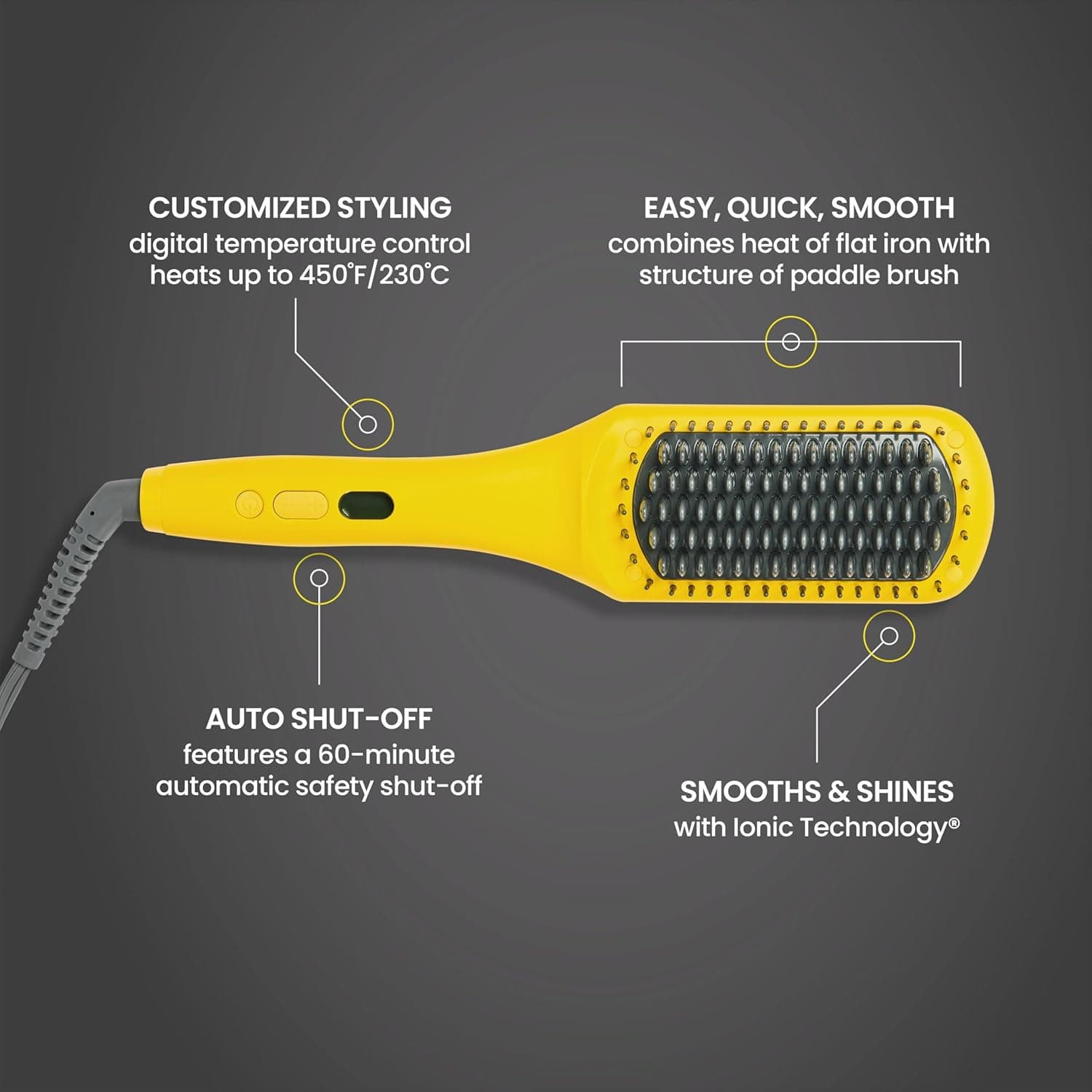 Drybar The Brush Crush Heated Straightening Brush thumbnail 4