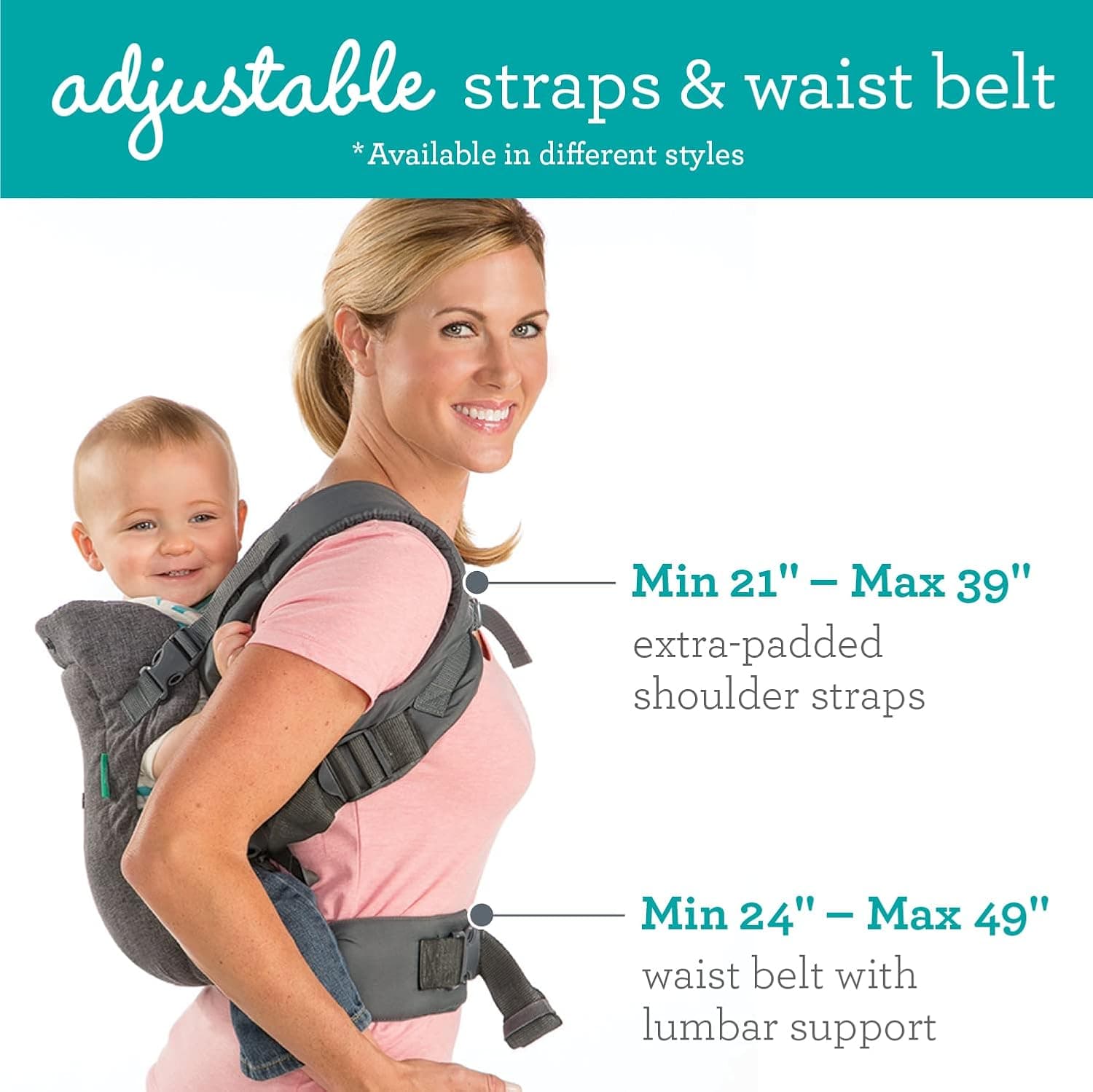 Infantino Flip Advanced 4-in-1 Convertible Baby Carrier thumbnail 3