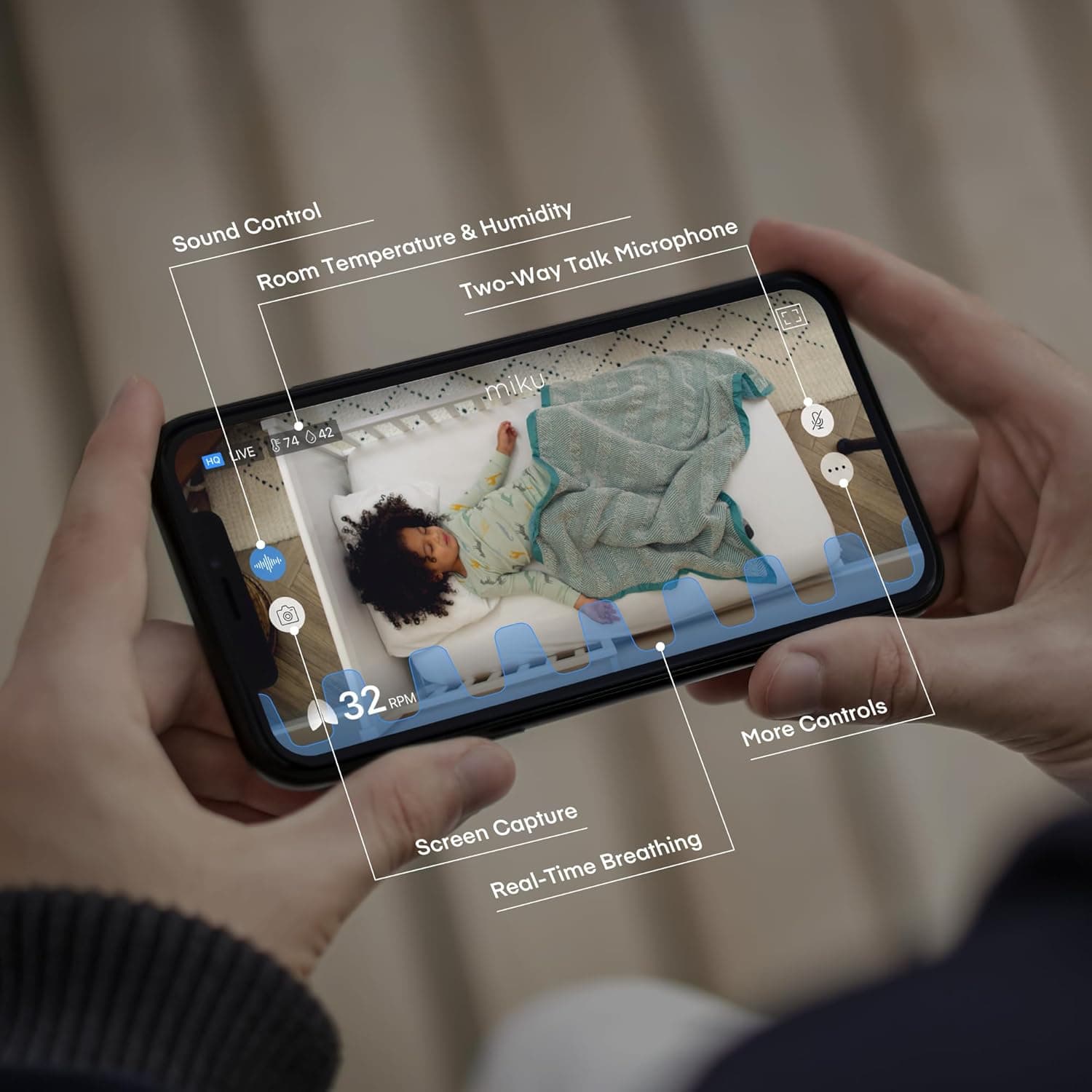 Miku Pro Smart Baby Monitor thumbnail 5