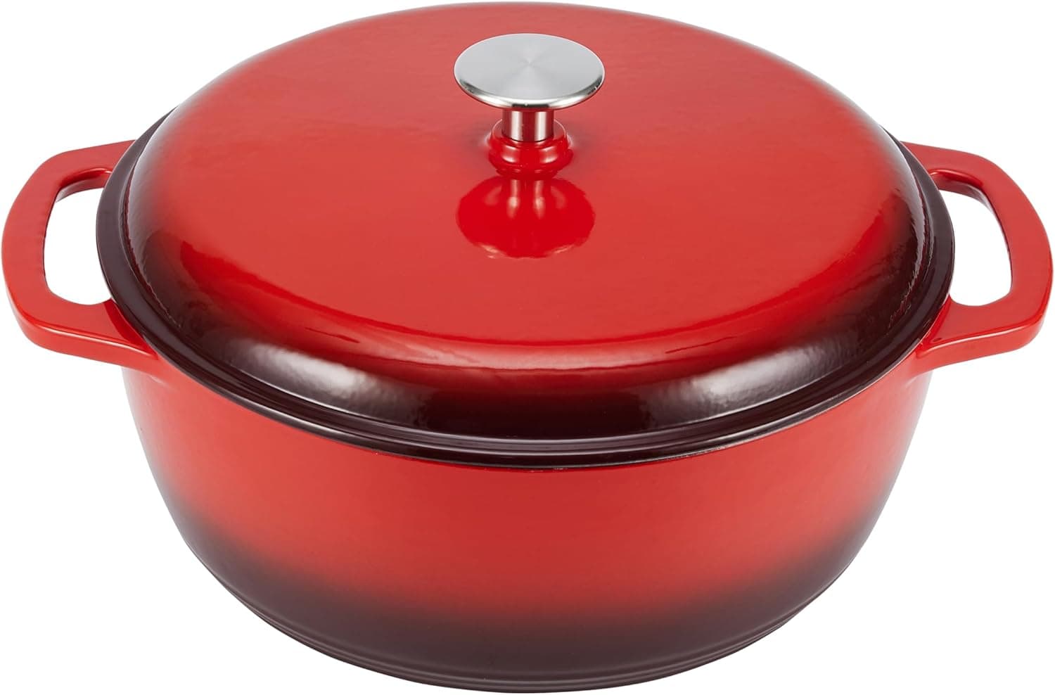 Amazon Basics Enameled Cast Iron 6-Qt Dutch Oven - image 1