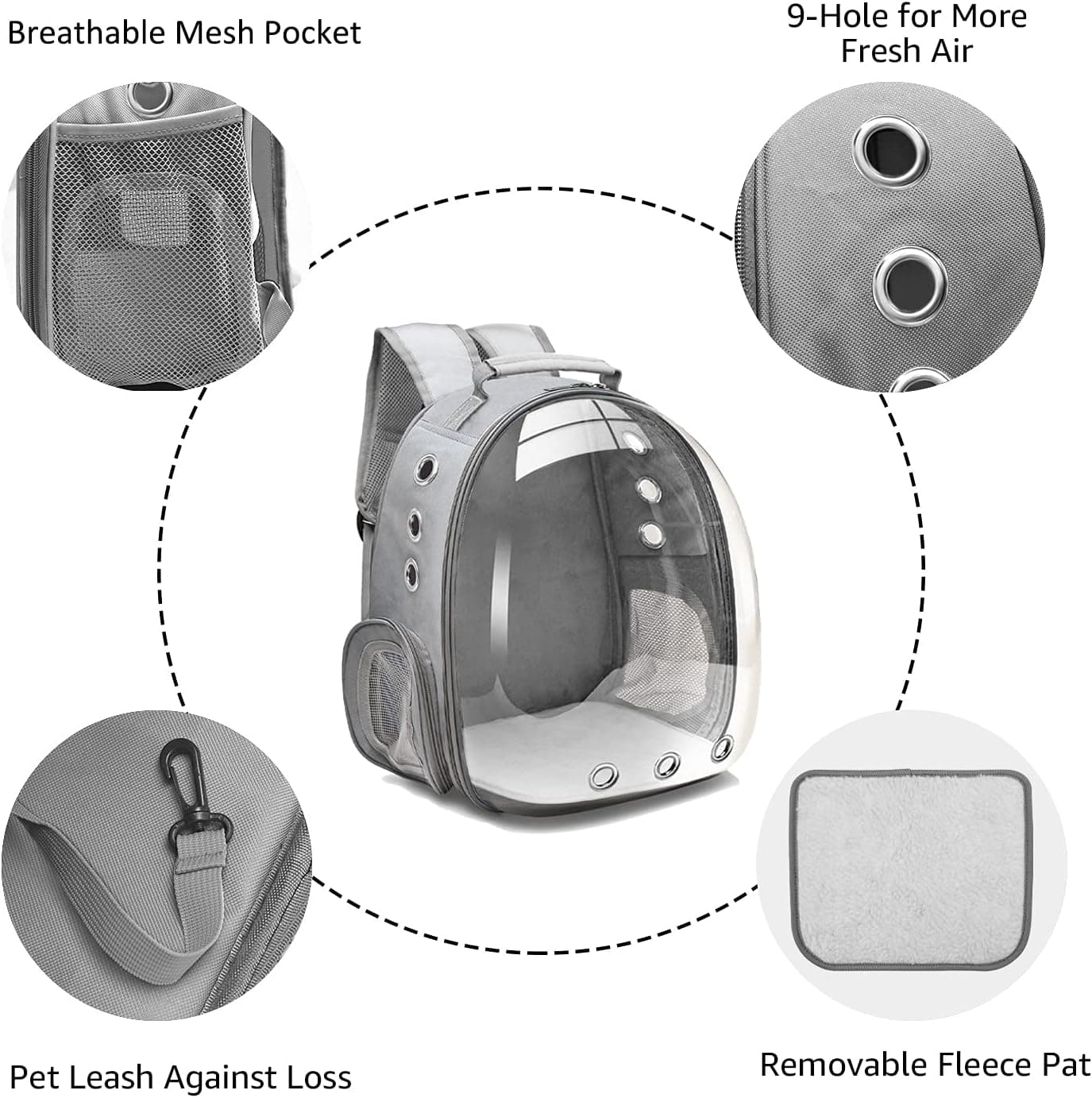 Henkelion Bubble Cat Backpack Carrier thumbnail 3