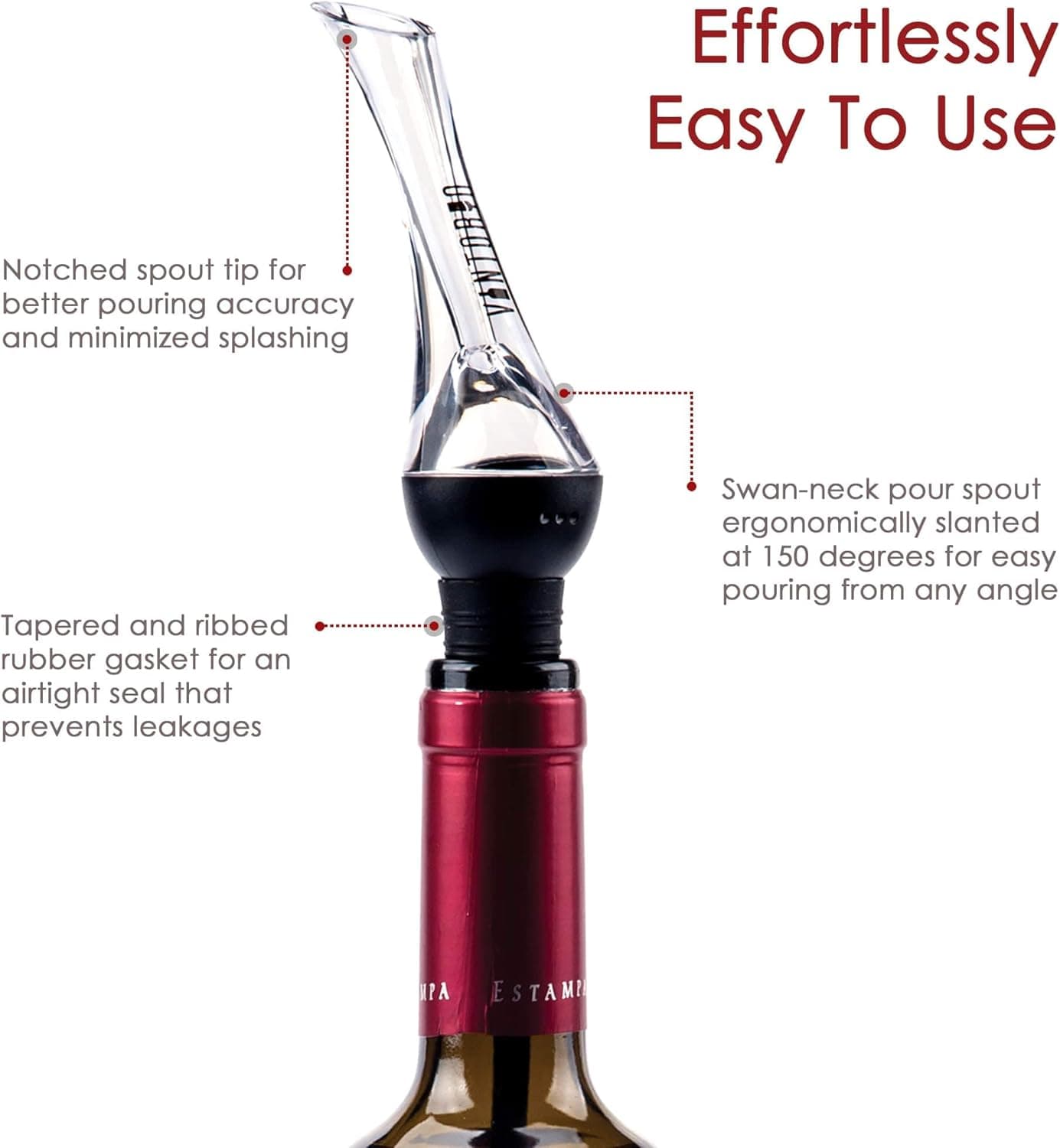 Vintorio Wine Aerator Pourer thumbnail 5