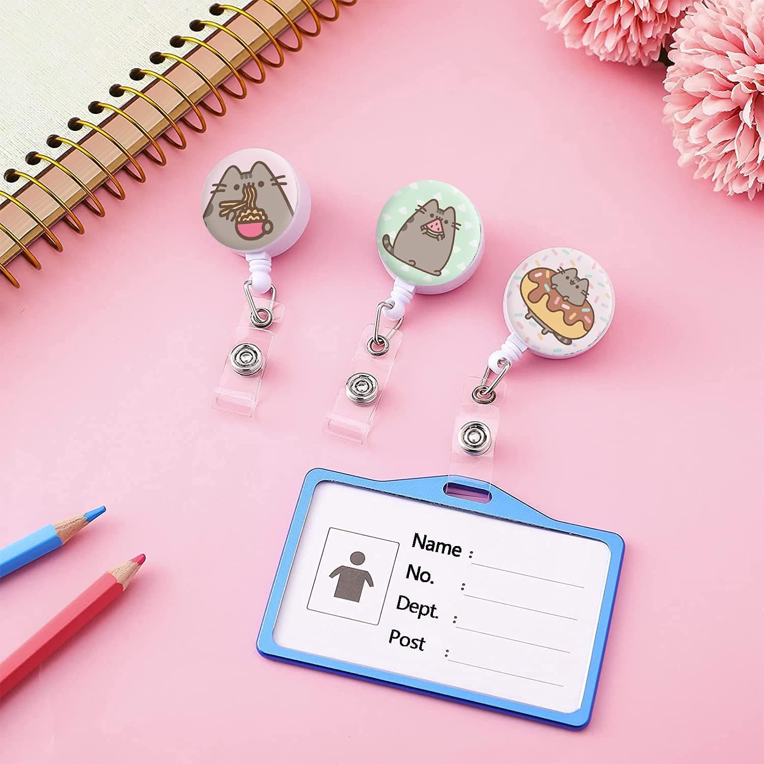 OMGREI Nurse Badge Reel Retractable (3-Pack) thumbnail 4