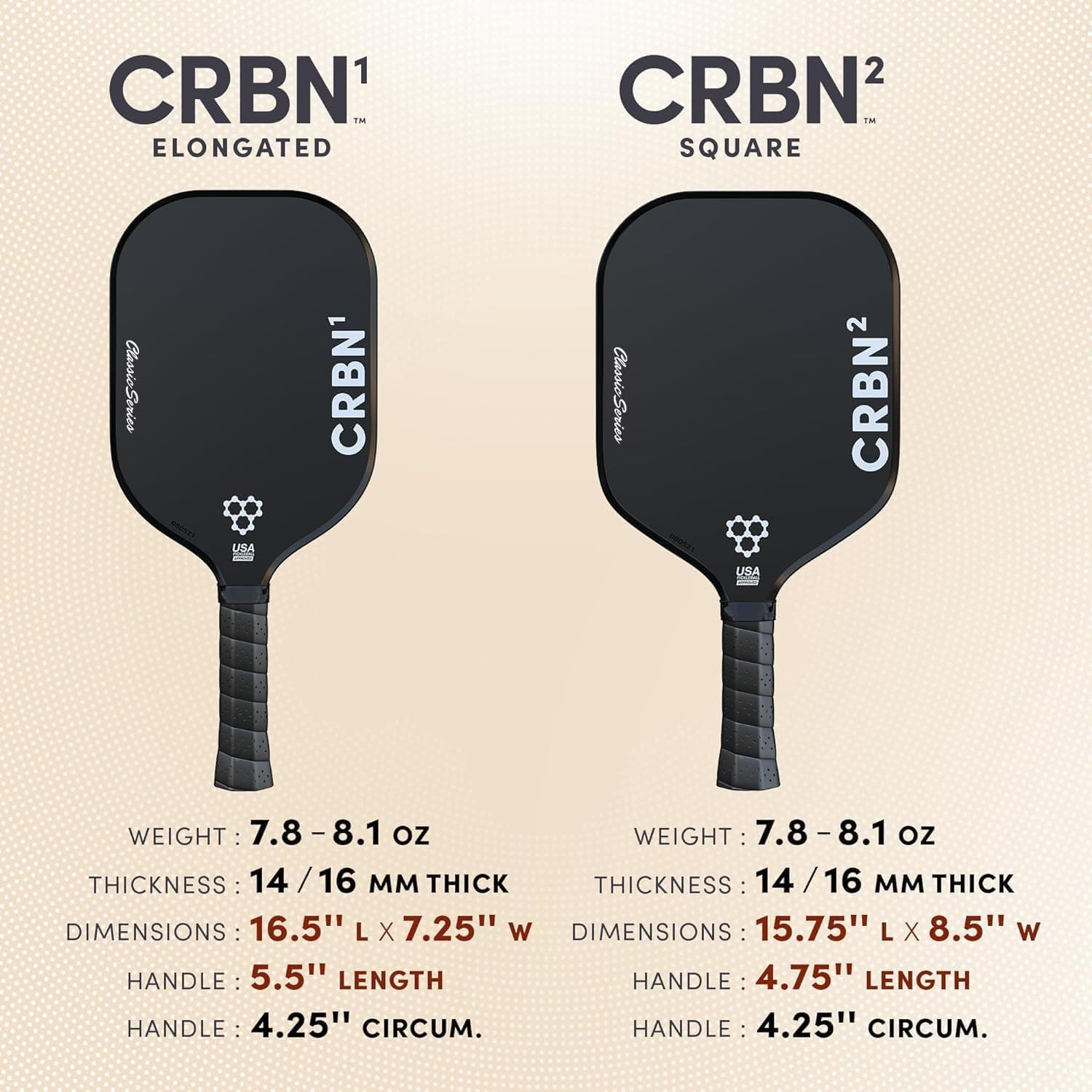 CRBN 1X Power Series 16mm Pickleball Paddle thumbnail 5