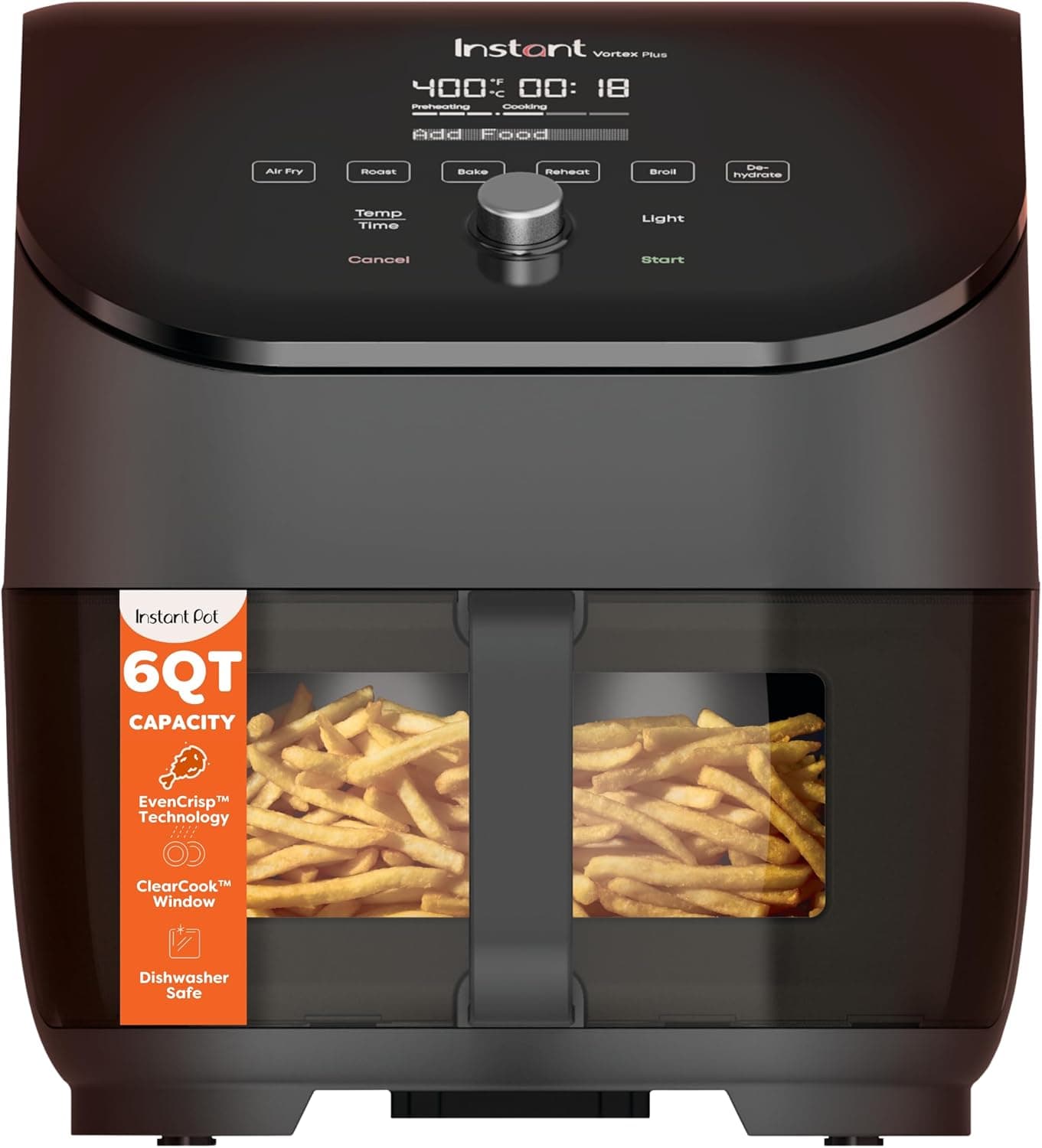 Instant Vortex Plus 6-Quart ClearCook Air Fryer