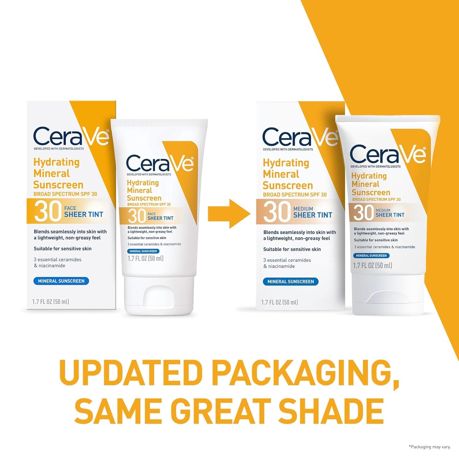 CeraVe Hydrating Mineral Sunscreen SPF 30 Sheer Tint thumbnail 2