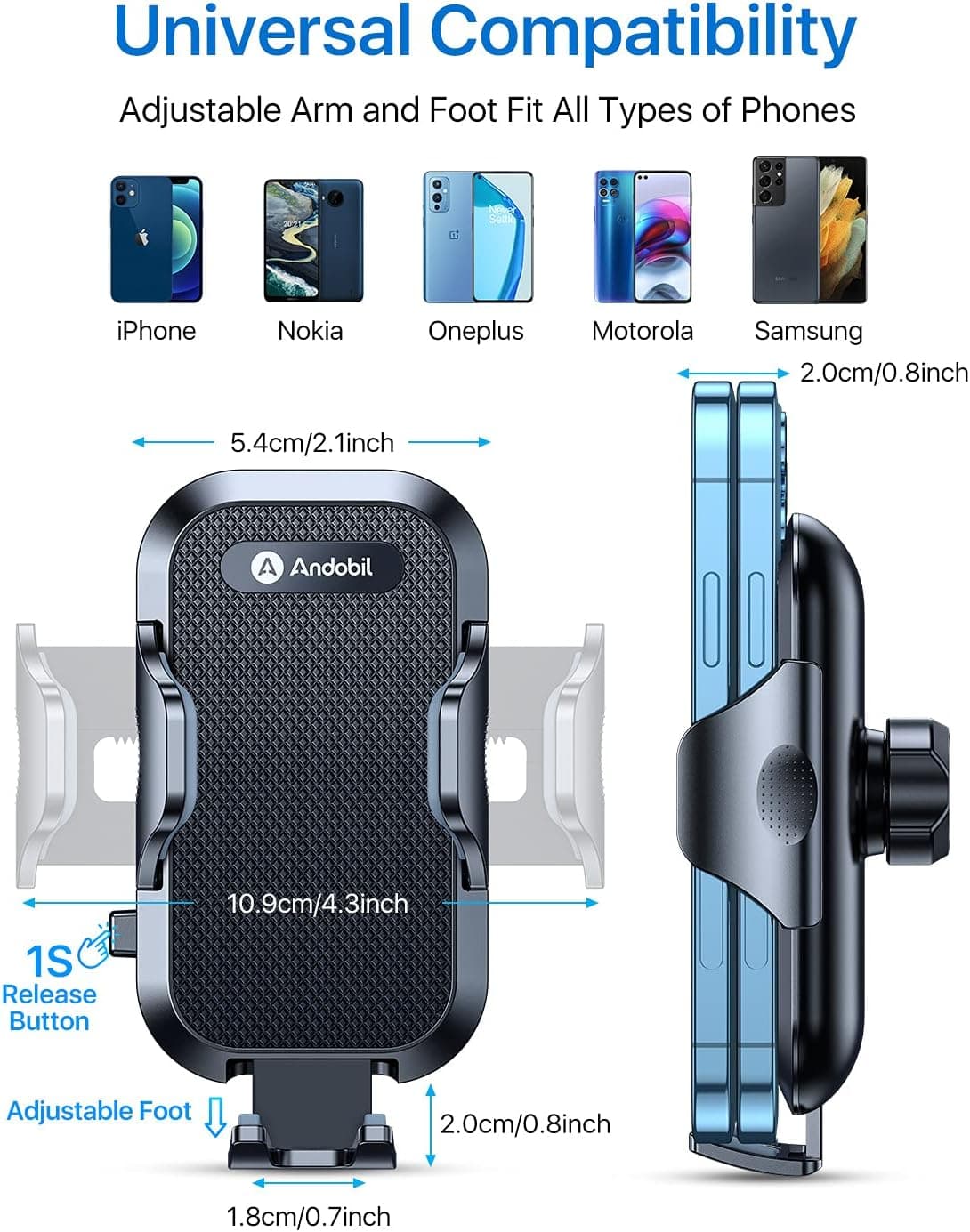 andobil Car Phone Holder Mount for Galaxy S26 thumbnail 4