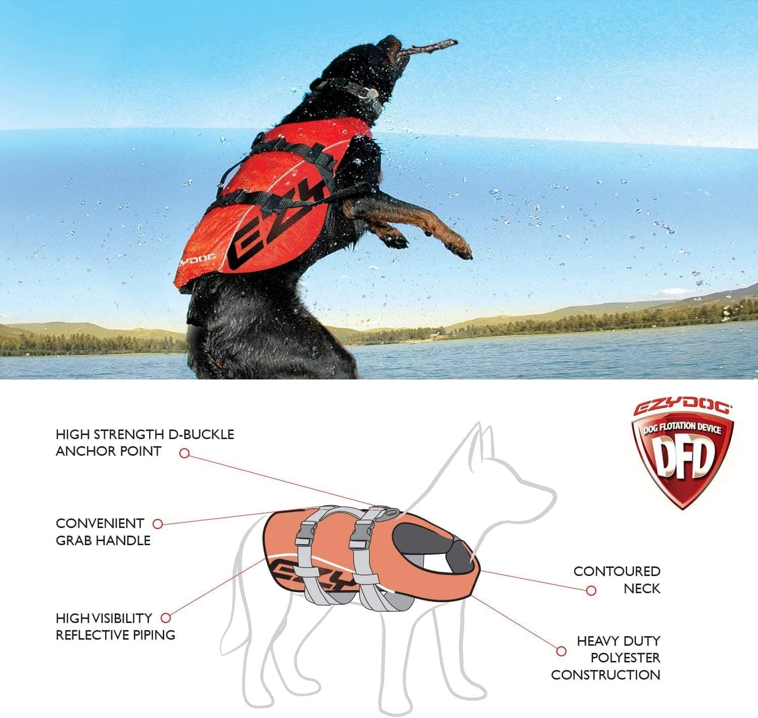 EzyDog DFD Dog Flotation Device thumbnail 3