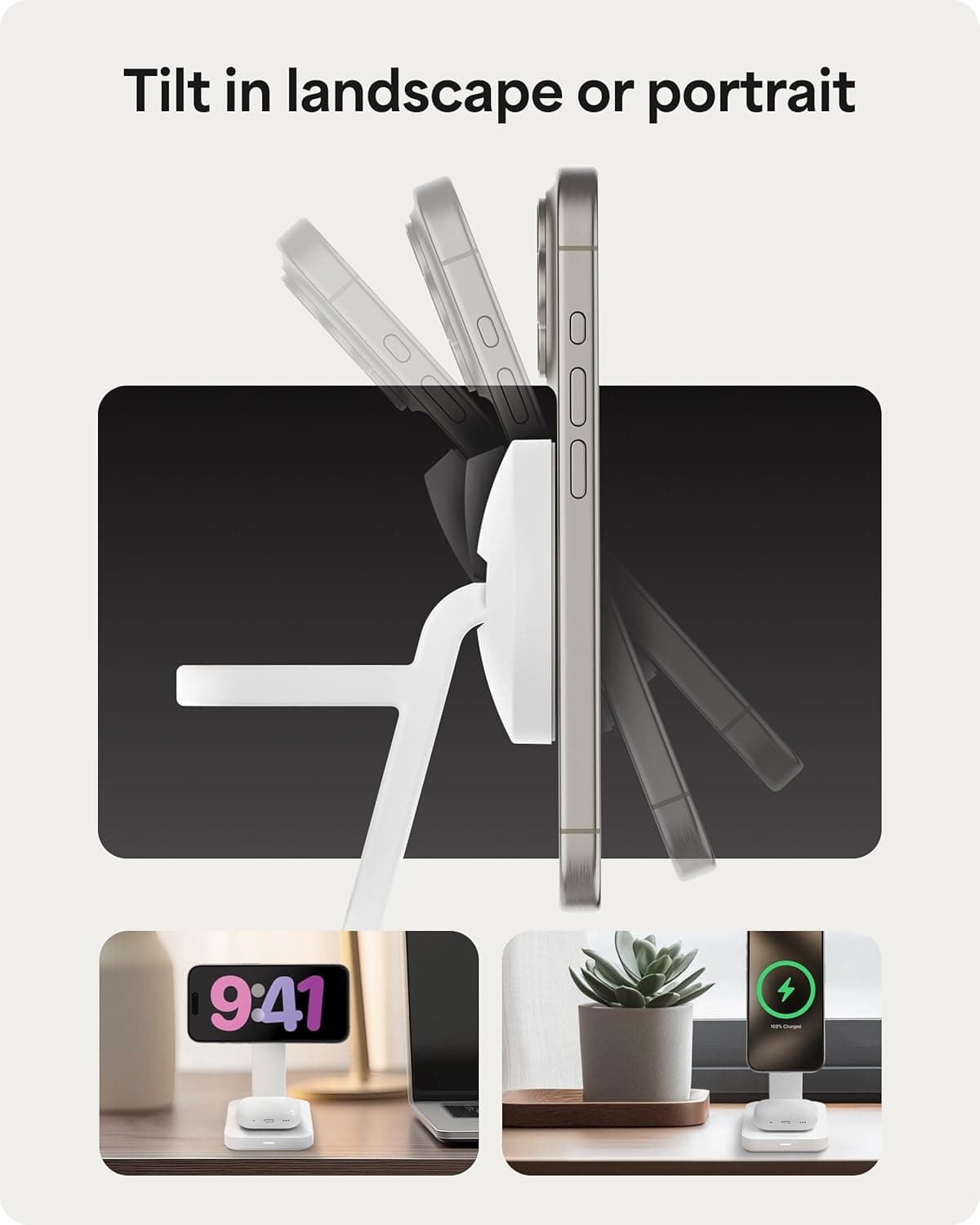 Mophie Snap+ 3-in-1 Wireless Charging Stand thumbnail 4