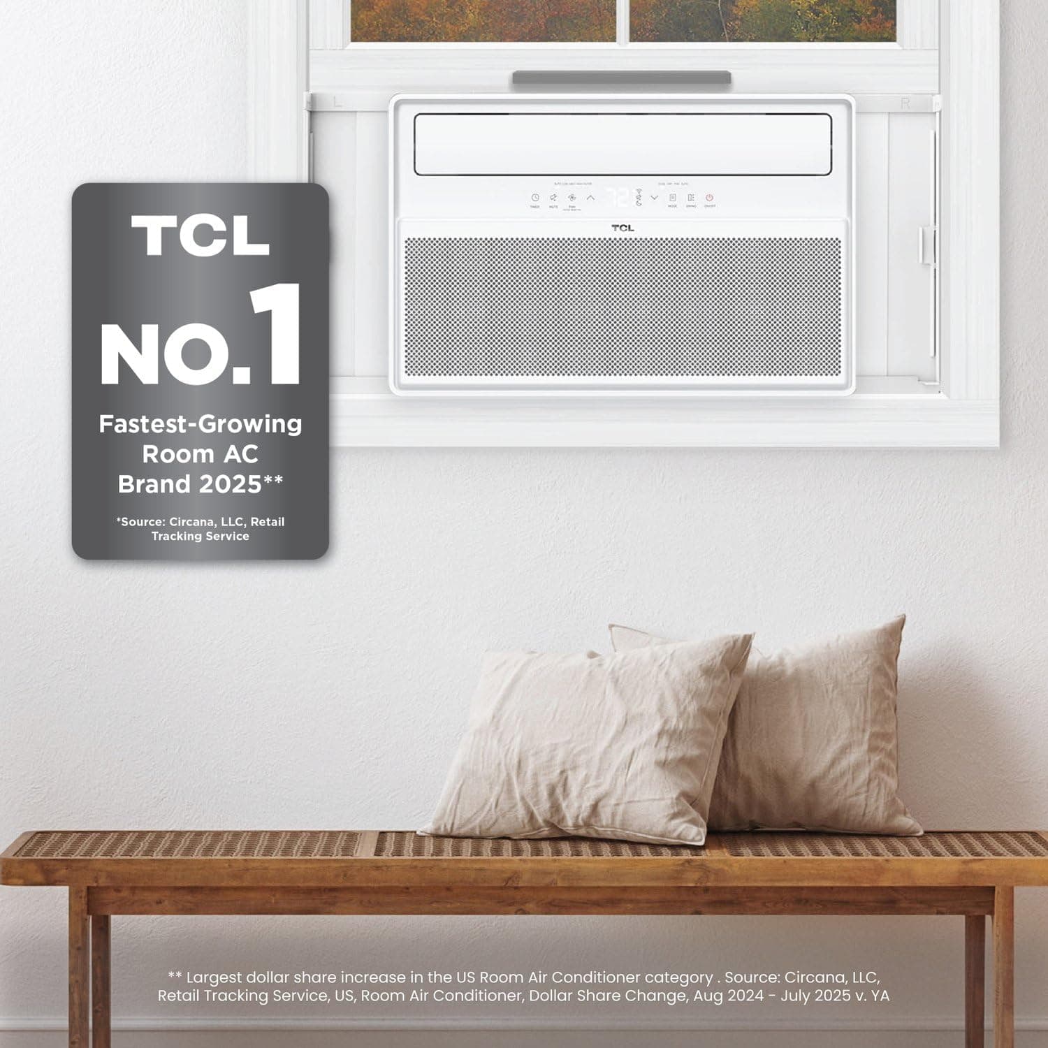 TCL 10,000 BTU Q-Series Smart Inverter Window Air Conditioner thumbnail 2