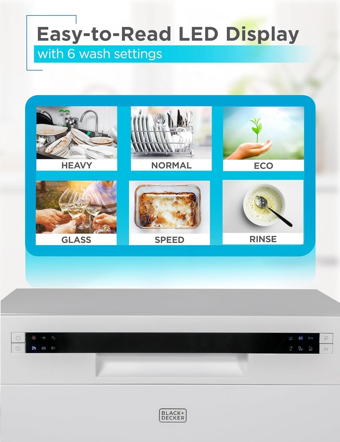 BLACK+DECKER BCD6SD Countertop Dishwasher thumbnail 4