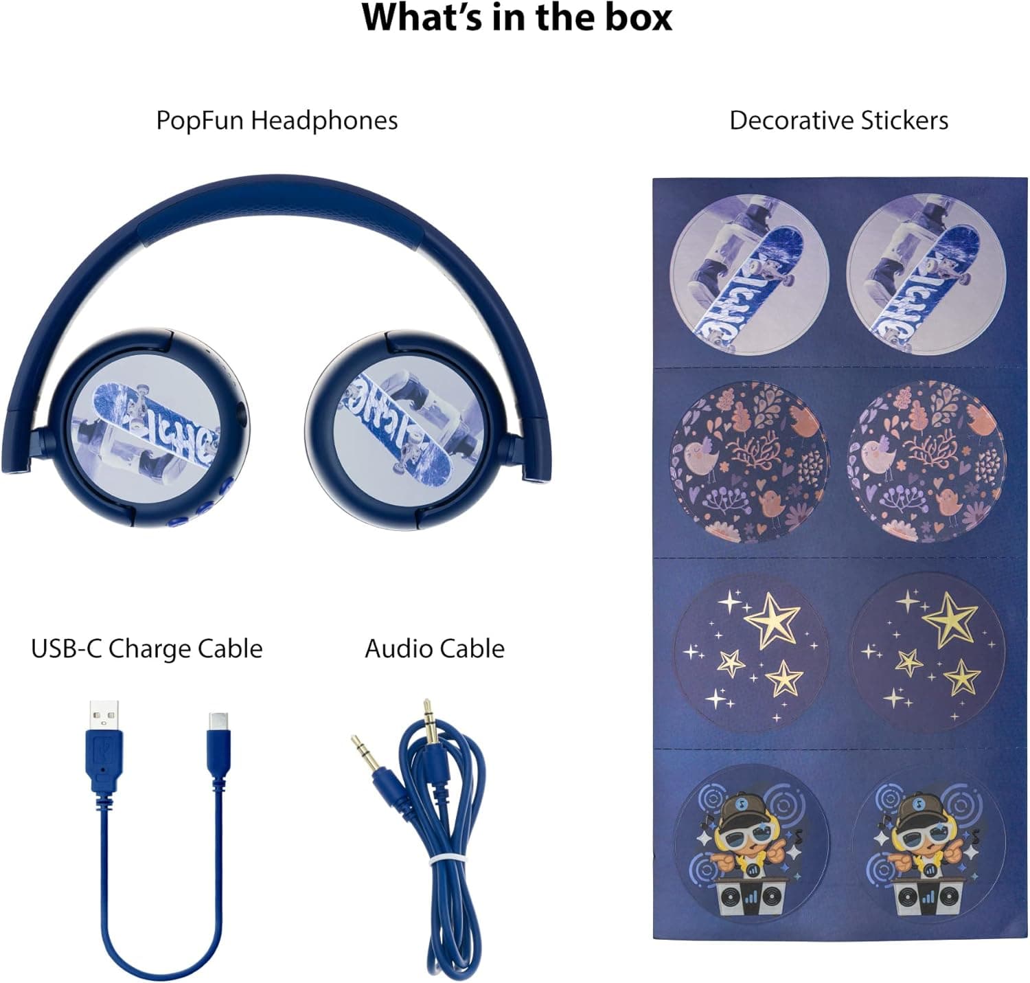 BuddyPhones POP Fun Foldable Bluetooth Kids Headphones thumbnail 2