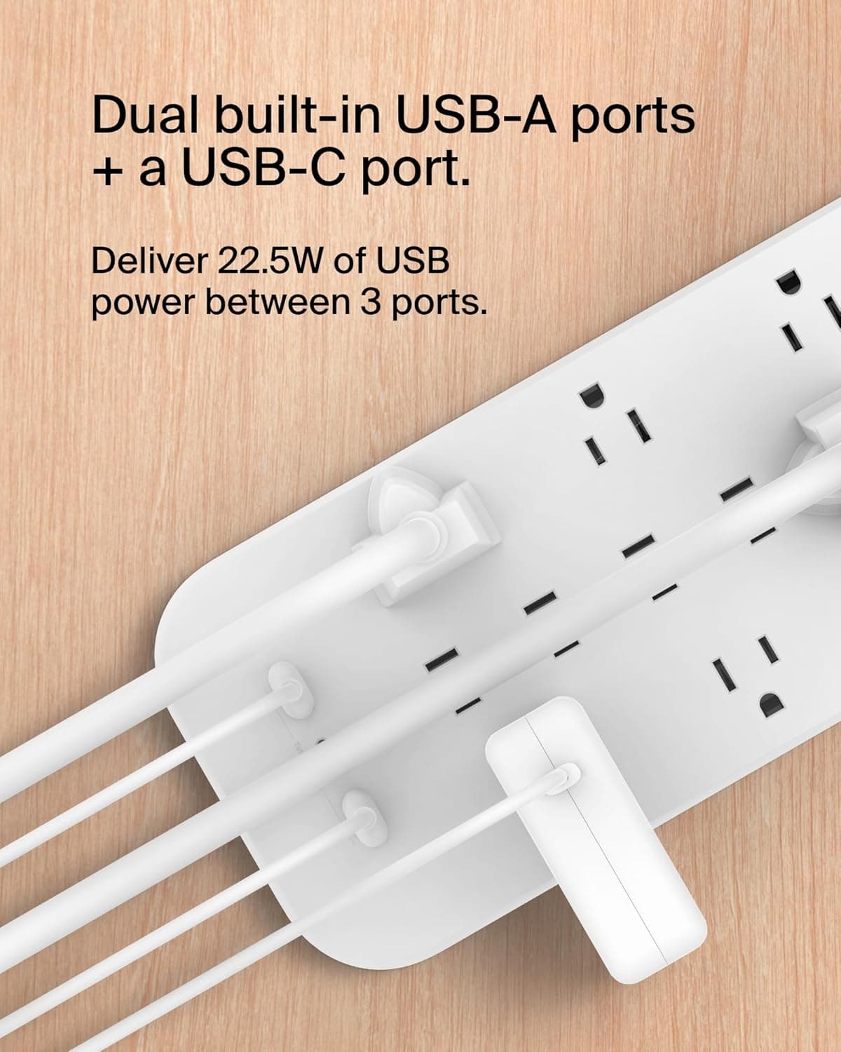 Belkin 12-Outlet USB Surge Protector with USB-C thumbnail 5