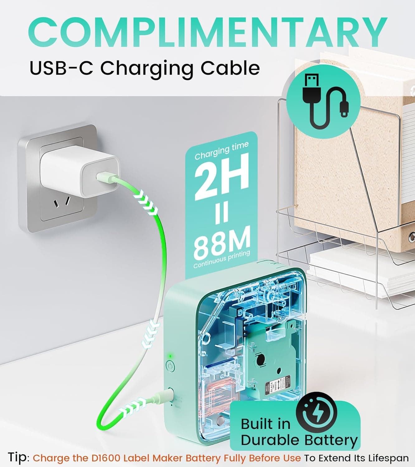 Vixic D1600 Bluetooth Label Maker thumbnail 5